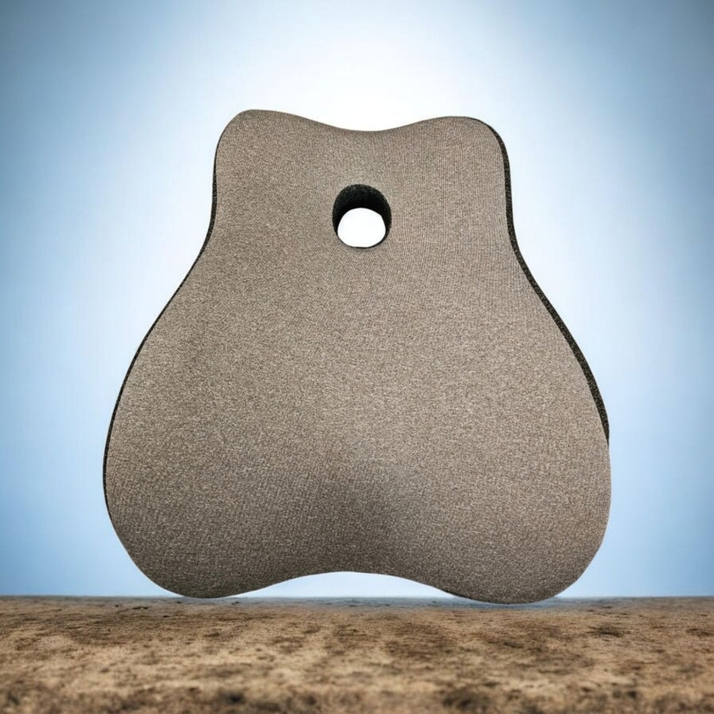Lumbar support car and office pillow color gray/black